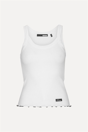 Rotate, Rib Tank top, White